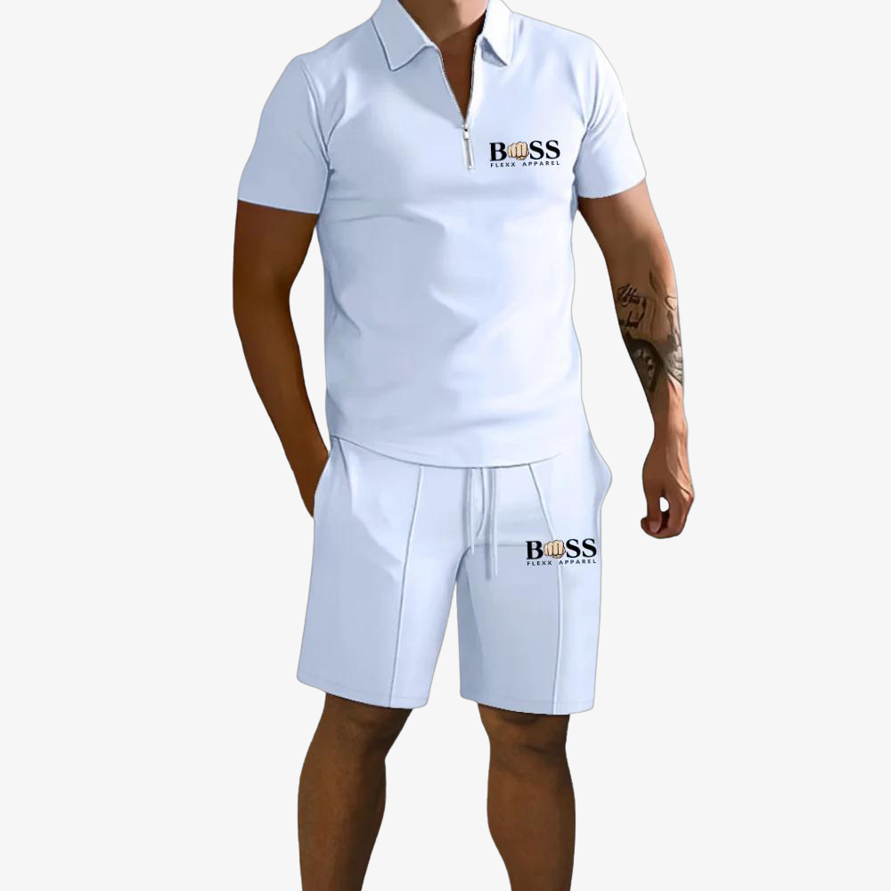 OUTLET™ Polo & Shorts Set with Zipper