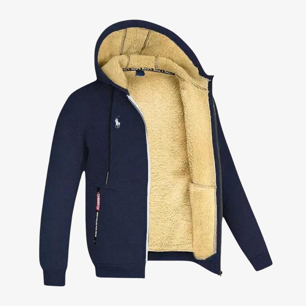 OUTLET™ Hoodie with Fleece Lining & Zipper