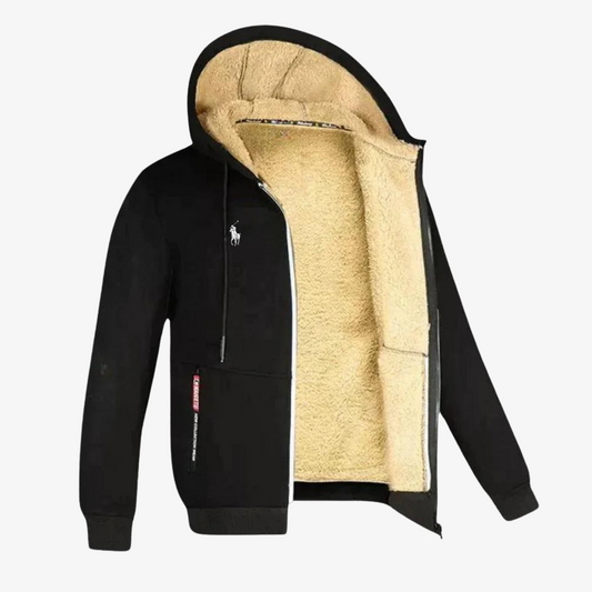 OUTLET™ Hoodie with Fleece Lining & Zipper