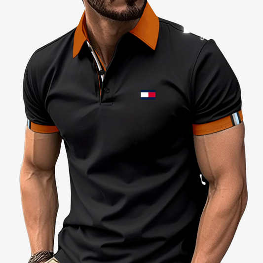 OUTLET™ Polo Shirt with Contrast Collar
