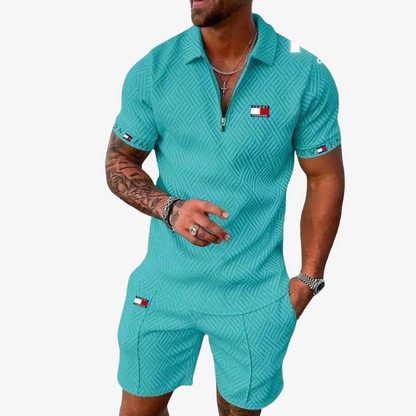 OUTLET™ Textured Set with Zip Collar