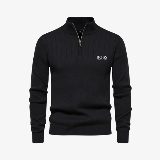 OUTLET™ Ribbed Knit Sweater with Zipper